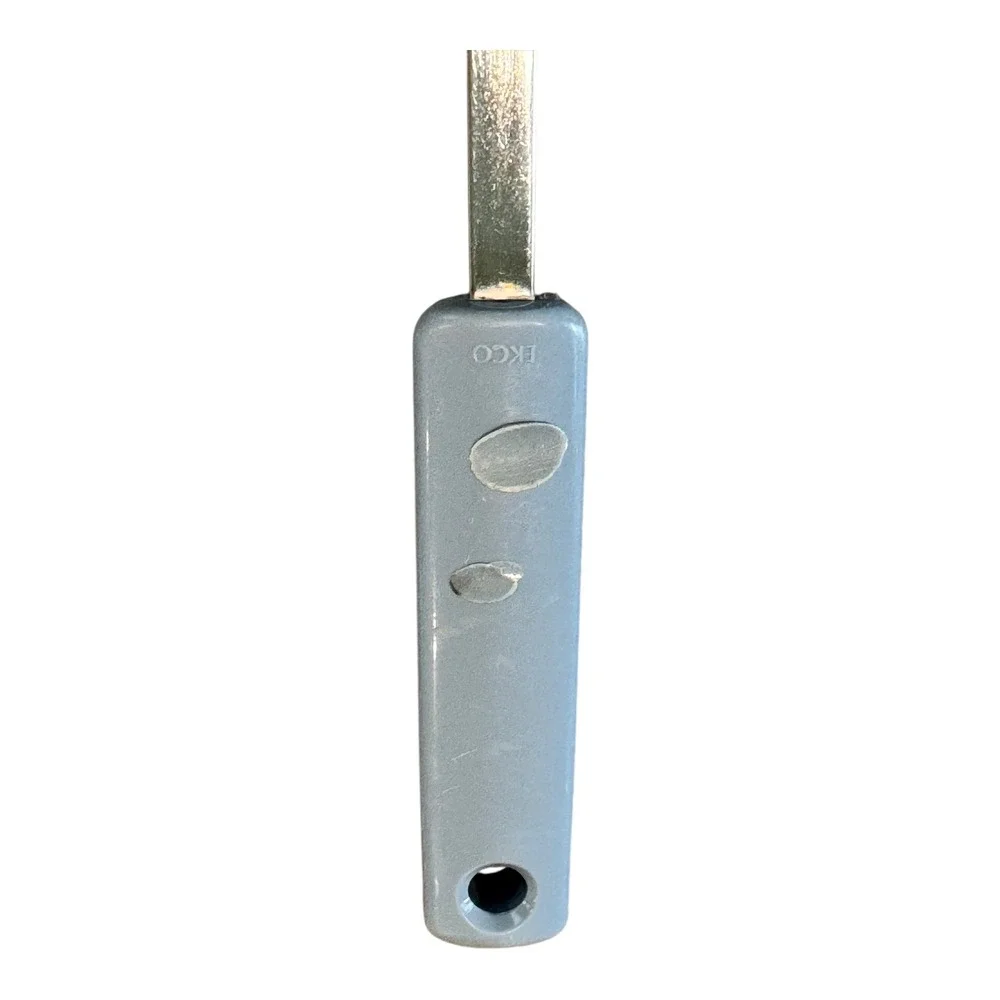 EKCO Slotted Spatula Turner Kitchen‎ Utensil Gray Metal Handle Holes Perforated